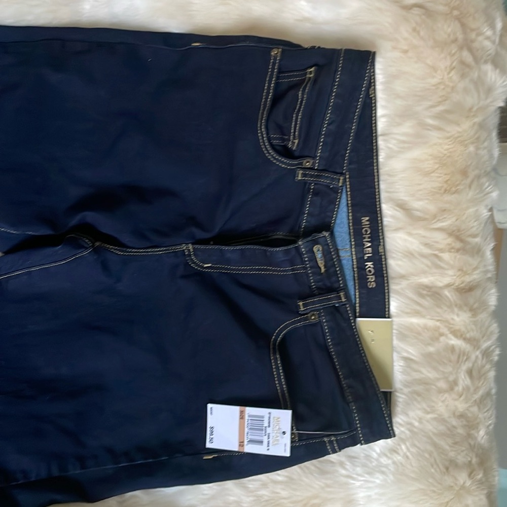 NWT Michael Kors dark wash skinny jeans